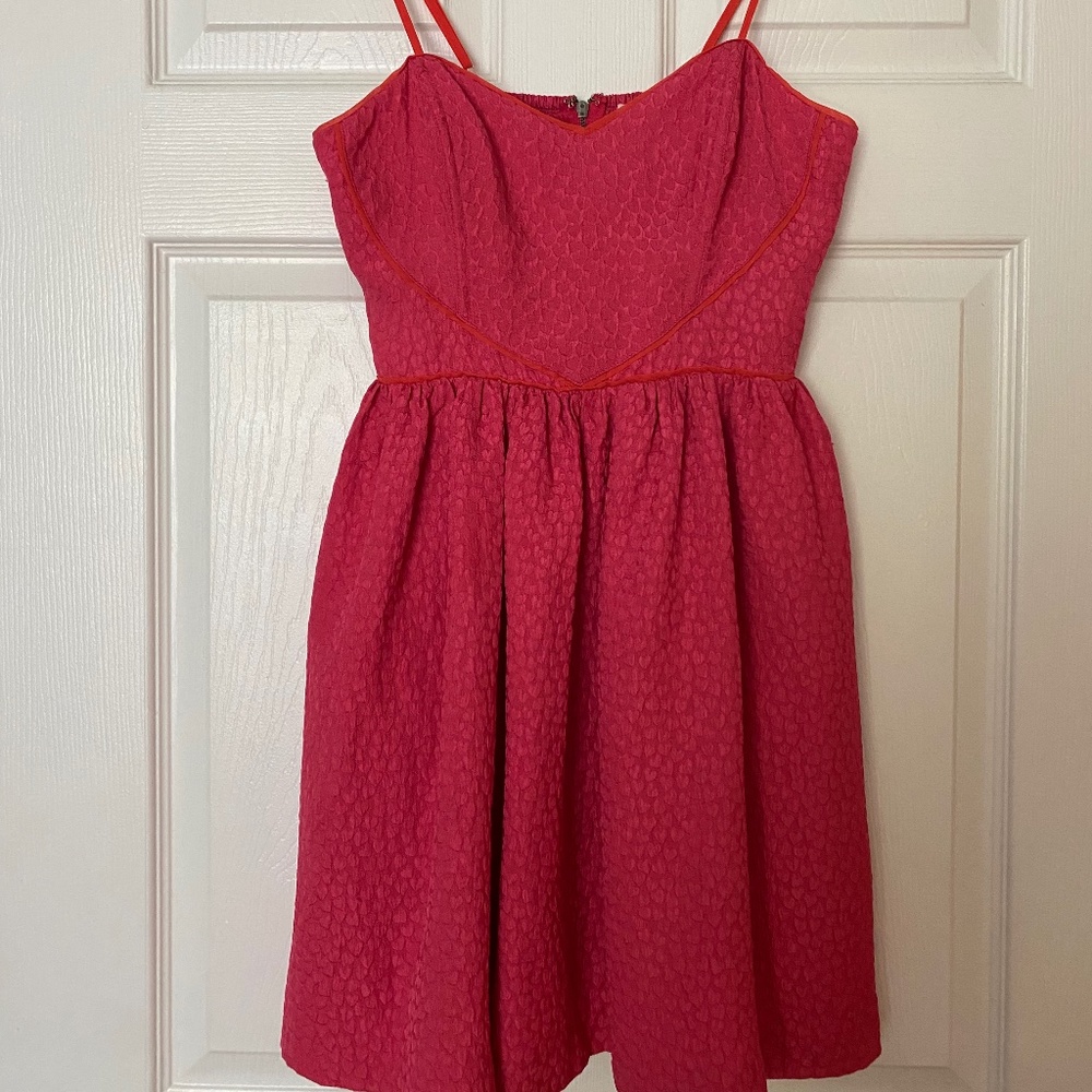 Urban Outfitters Cooperative Pink Queen of Hearts Sweetheart Sundress